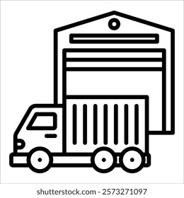 Loading Dock Icon Element For Design