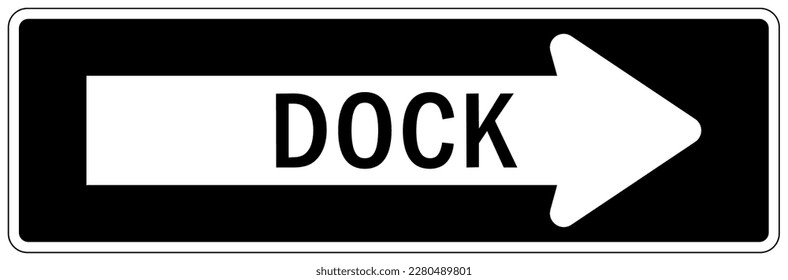 Loading dock sign and labels