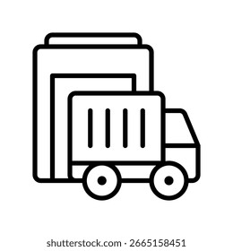 Carregando o vetor da doca para envio e recebimento, ilustração da plataforma de carga, entrada do depósito e sistema de logística