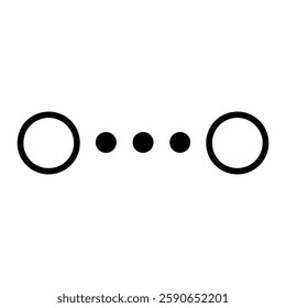 Loading Dots Three Icon Representing Data Processing, System Load, and Waiting Status