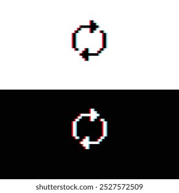loading glitch 8 bit icon pixel loading art for games