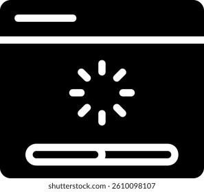 loading glyph icon illustration vector