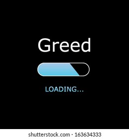 Loading Greed Illustration