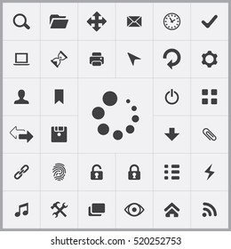 loading icon. app icons universal set for web and mobile
