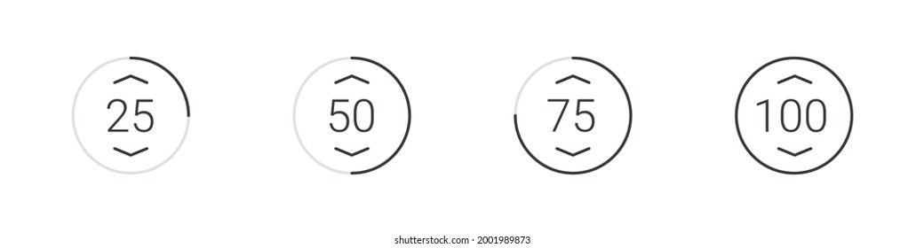 Loading icon. Loading bar. Loading icon concept. Collection of simple web download. Vector illustration