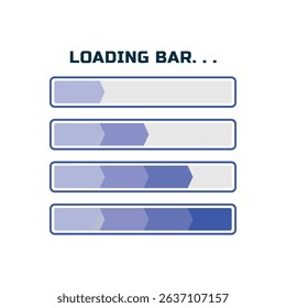 Loading icon. Loading bar. Download progress icons. Load bar icons.