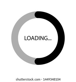 loading icon , best vector template logo design emblem isolated illustration ,connection outline solid background white