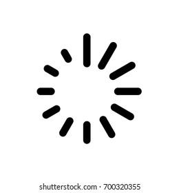Loading icon ,black sign design
