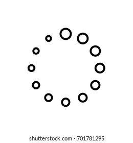 Loading icon ,black sign design (only edge)