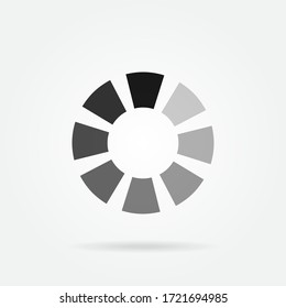 The loading icon. Buffering, download symbol. logo. Stock - Vector illustration