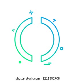Loading icon design vector
