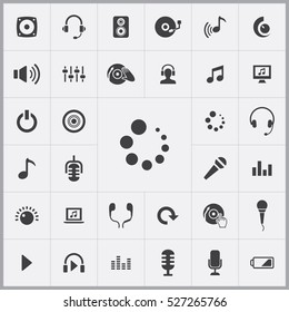 loading icon. dj icons universal set for web and mobile