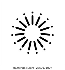 Icono de carga, búfer de descarga, Ilustración de imágenes vectoriales del indicador de proceso de trabajo