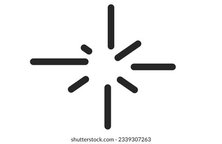 loading icon downloading symbol waiting logo sun line