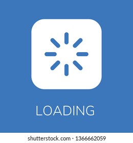  Loading icon. Editable  Loading icon for web or mobile.