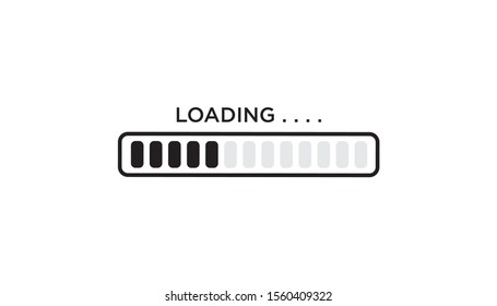 Loading icon flat design. vector illustration