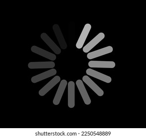 Loading icon flat design. vector illustration