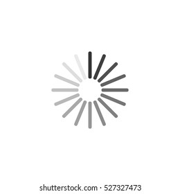 Loading icon flat. Illustration isolated vector sign symbol