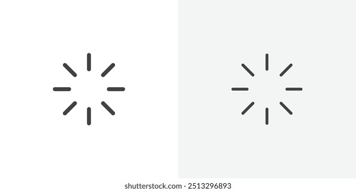 Loading icon flat and simple set design