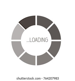 Loading icon. Indicator for loading progress