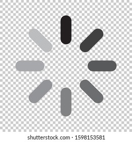 loading icon isolated on transparent background