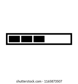 Loading icon, isolated on white background