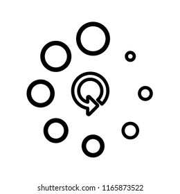 Loading icon, isolated on white background