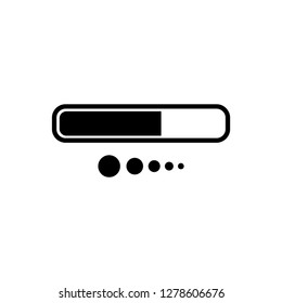 Loading icon, isolated on white background - Vector,  spinner icon vector