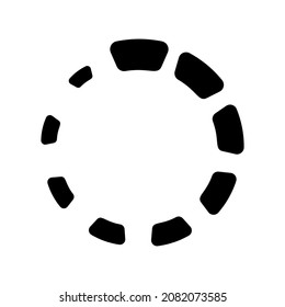 Loading icon isolated on white background