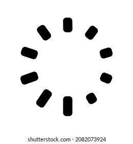 Cargando icono aislado en fondo blanco