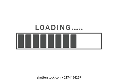 Loading icon, isolated on white background