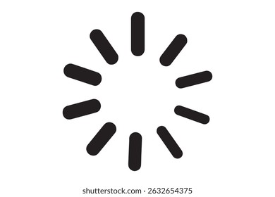 Loading icon isolated on white background for website or application