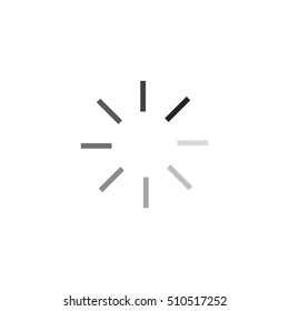 loading icon isolated on white background. Vector illustration