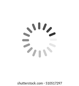 loading icon isolated on white background. Vector illustration