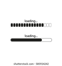  Loading icon, isolated on white background 