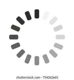 Loading icon isolated on white background.