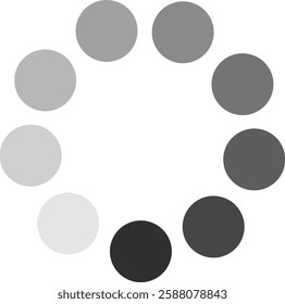 Loading icon. Load circular icon. Buffer loader or preloader isolated on transparent background. Download or upload progress related icon. Simple web download. Vector illustration.