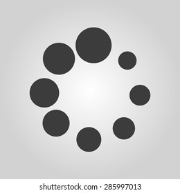 The loading icon. Load symbol. Flat Vector illustration