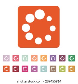 The loading icon. Load symbol. Flat Vector illustration. Button Set