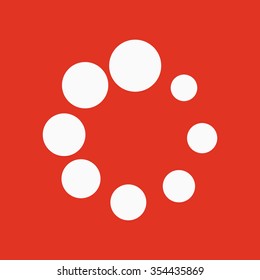The loading icon. Load symbol. Flat Vector illustration