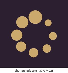 The loading icon. Load symbol. Flat Vector illustration