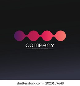 Cargando el diseño de iconos o logotipos. Icono de barra de progreso o símbolo,
Ilustración de vectores de logotipos de empresas de degradado moderno