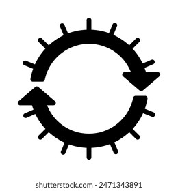 Symbol- oder Logo-Illustration wird geladen, Umriss schwarz gefüllt