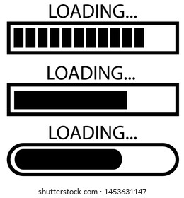 Loading icon, logo isolated on white background