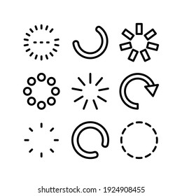 loading icon or logo isolated sign symbol vector illustration - Collection of high quality black style vector icons

