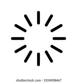 Ladesymbol oder Logo einzeln auf Zeichen, Vektorgrafik - hochwertige Vektorsymbole mit schwarzem Hintergrund
