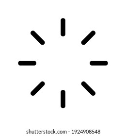 icono de carga o logotipo símbolo de signo aislado ilustración vectorial - iconos vectoriales de estilo negro de alta calidad
