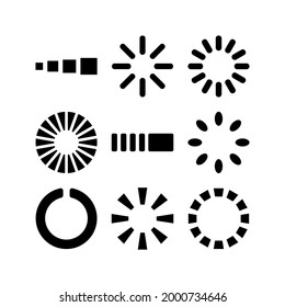 loading icon or logo isolated sign symbol vector illustration - Collection of high quality black style vector icons