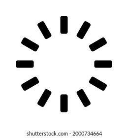 loading icon or logo isolated sign symbol vector illustration - high quality black style vector icons