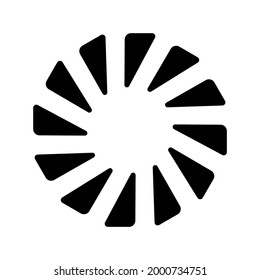 loading icon or logo isolated sign symbol vector illustration - high quality black style vector icons